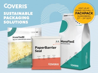 Coveris poursuit sa mission No Waste avec des innovations en matière d'emballages en plastique et en papier au salon FachPack 2022.